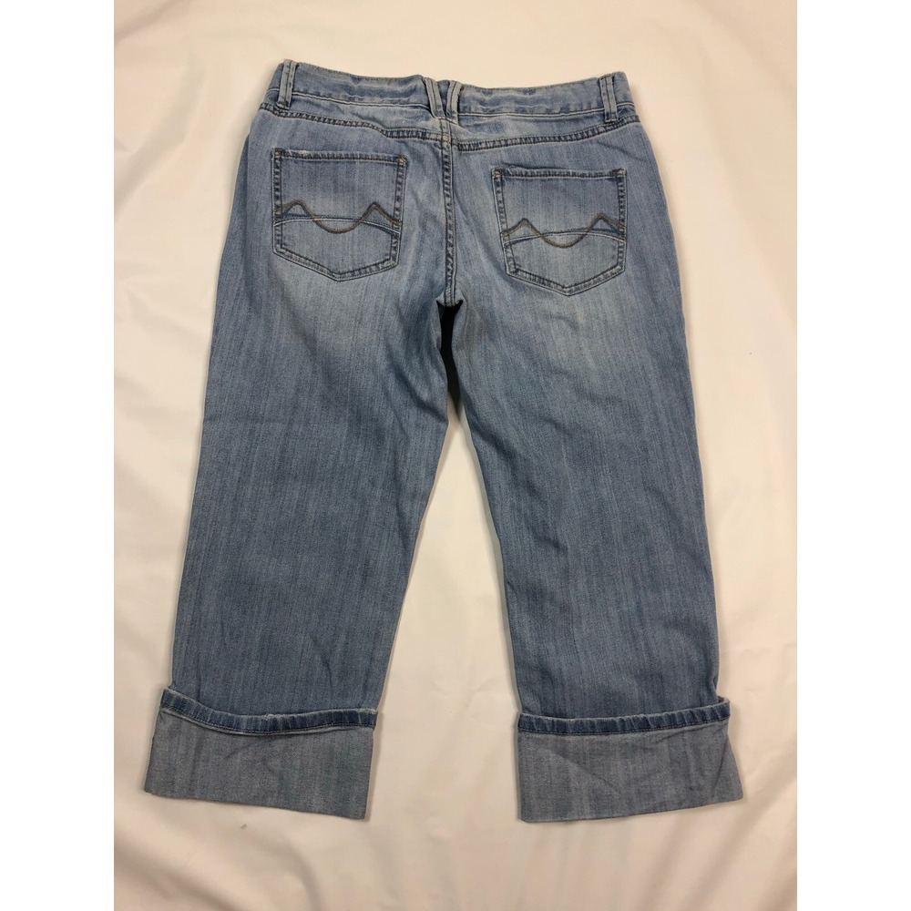 Mossimo Supply Co Juniors 13 cropped Light Wash Denim Jeans - Picture 5 of 5